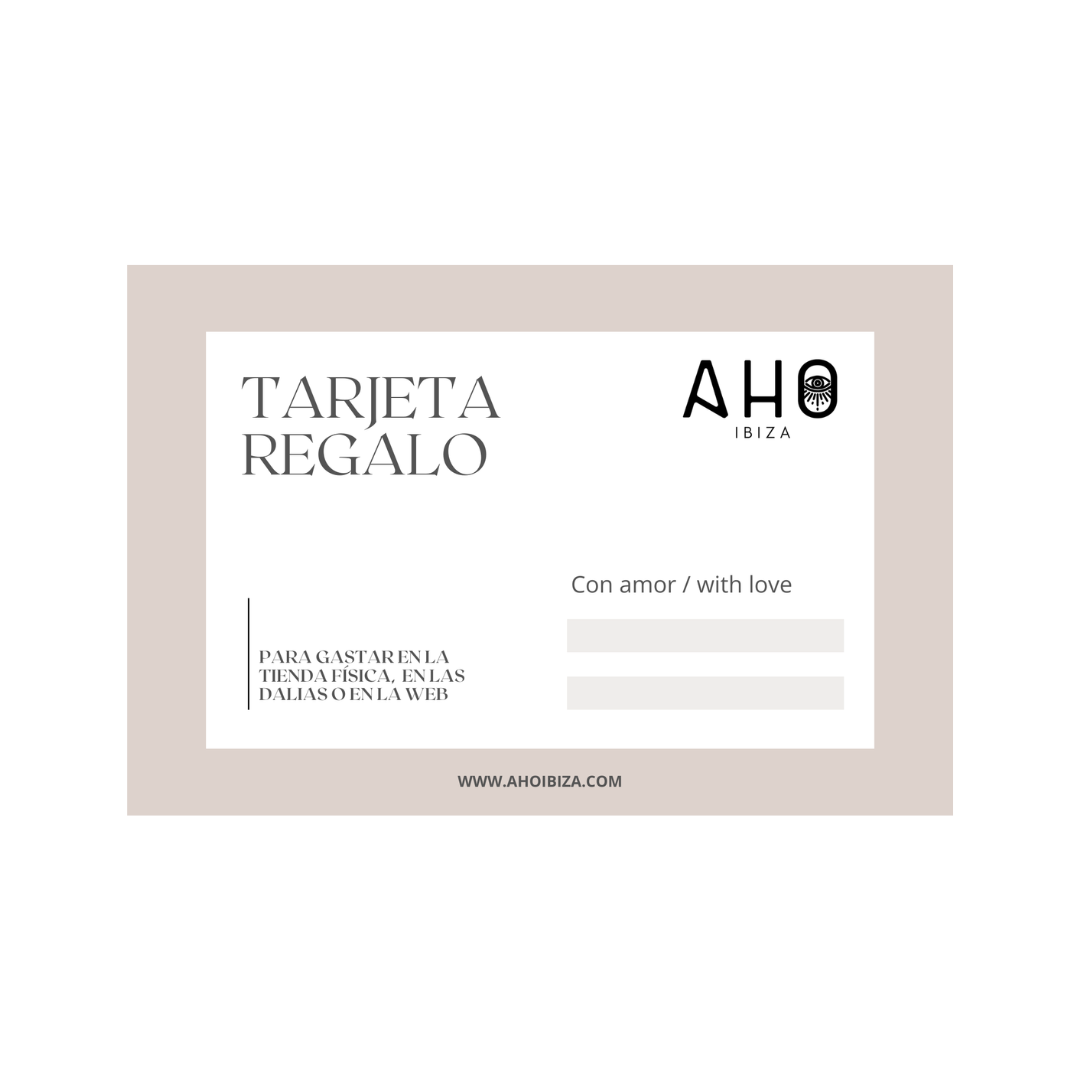 TARJETA REGALO AHO